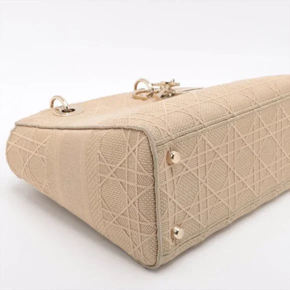 Christian Dior Cannage Lady Dior Handbag Beige - Picture 4 of 14